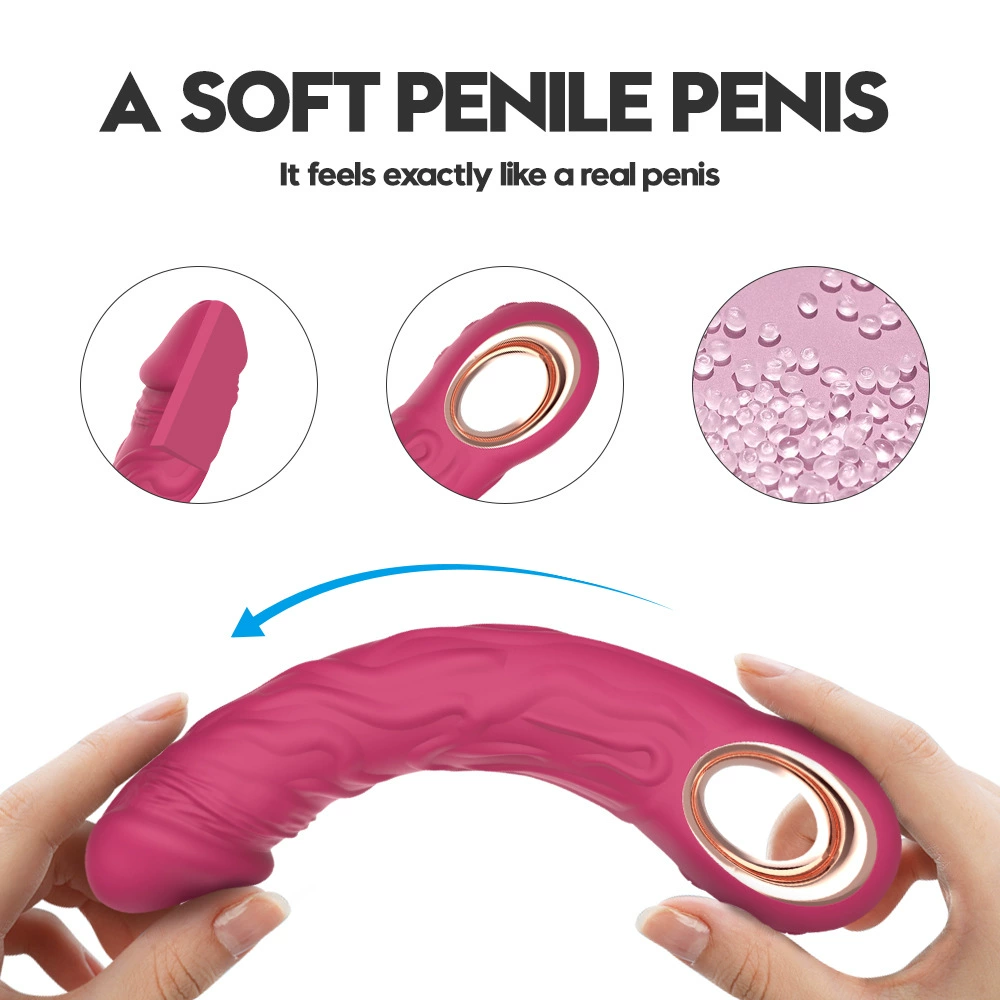 Силиконовый вибратор G-spot, реалистичная текстура, 10 режимов вибрации, водостойкий, 180 г