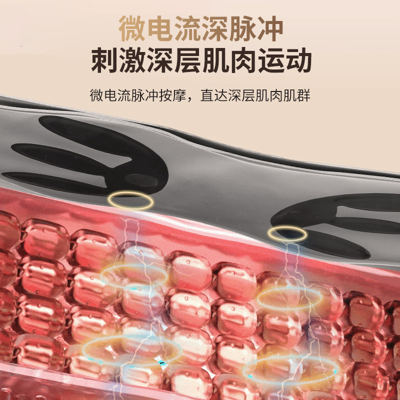 Full-Body Sculpting Device Ems Microcurrent Abdominal Fitness Device Waist and Abdomen Heating Belt Exercise Pulse Waist Massager