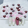 Cartoon three dimensional nail decoration heart-shaped, new collection