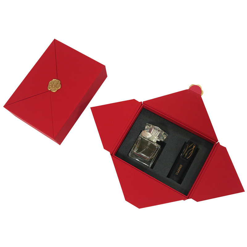 Navidad Día de San Valentín rojo joyería de la boda caja de regalo de mano boutique aromaterapia perfume lápiz labial cosméticos caja de regalo image 3