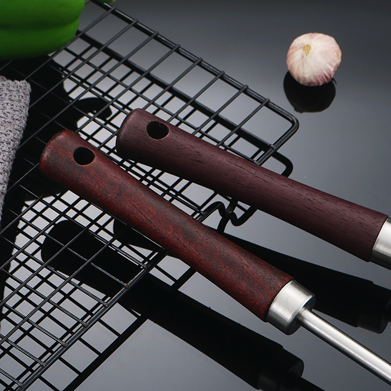 304 espátula de acero inoxidable espátula plana cuchara de sopa colador mango de madera cocina del hogar cocina espátula pequeña cintura conjunto de cuatro piezas