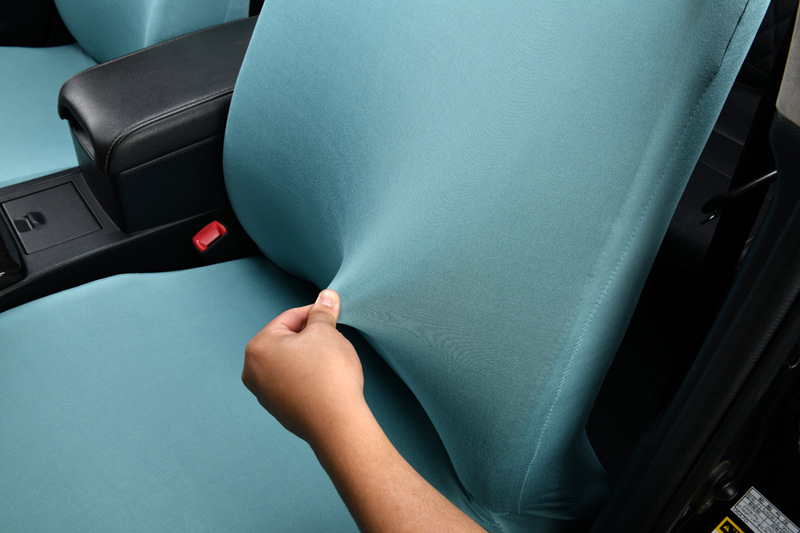 Elastic full-cover fabric seat cover for ride-sharing vehicles, waterproof, suitable for both driver and passenger seats, with elastic edges
