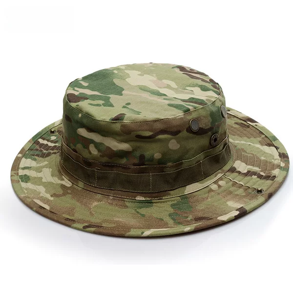 Cross-border supply of military fans round-brimmed hat outdoor Benny hat Python hat camouflage hat mountaineering sun hat spot