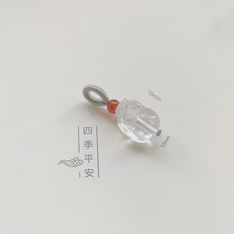 天然南紅蓮蓬ペンダントと田玉小提溜拉環diy部品禅意ブレスレットカボチャ紅縄編み|undefined