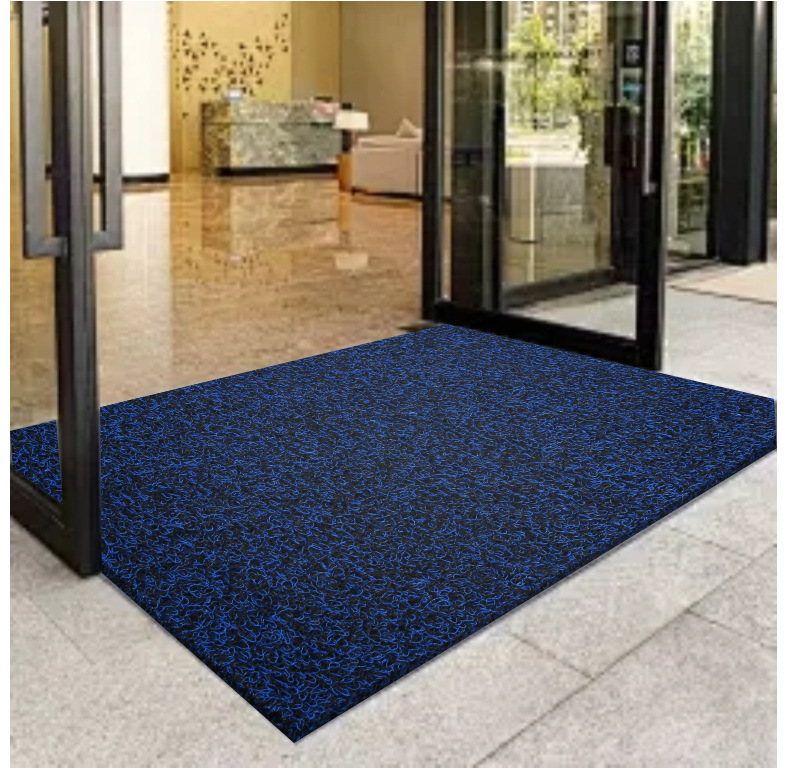 Cuttable silk ring floor mat door mat door mat car anti-slip dirt-resistant mat plastic carpet thickened