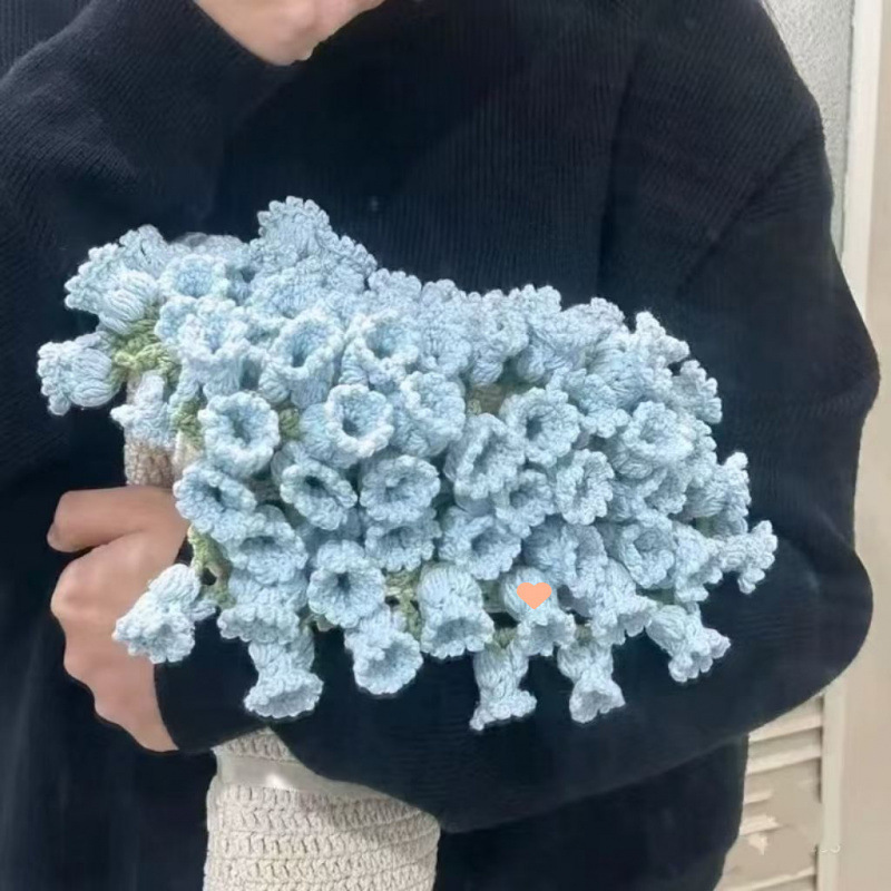 ローズブーケブランケット DIY 素材パッケージチューリップフラワーブランケットウールボール手織り親友ギフトドロップシッピング|undefined