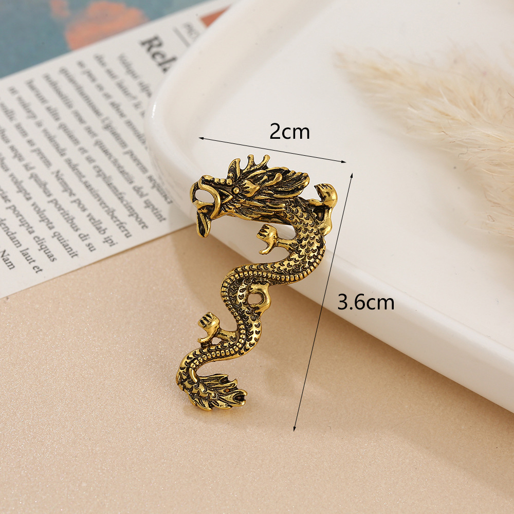 Holiday, Banquet Occasion Alloy Material Chinoiserie Pin Animal Alloy Enamel Unisex Brooches