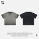 Cross-border Special for 2025 Summer New Products Anti-fried Dispersion Edge Cut Hole Retro T-shirt Men's Old Wash Tide Brand T-shirt