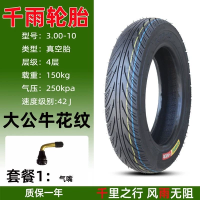 300/350-0, etc, Non-industrial tires - qianyu-300-10-big-bull-vacuum-tire-package-1