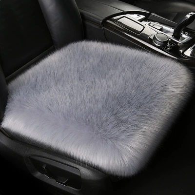 Wool pad — Car Seat Cushion Rear Long - light-gray-single-seat