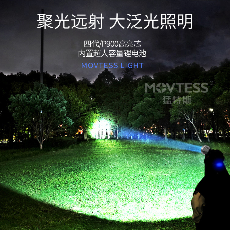 LED faro de luz fuerte súper brillante recargable linterna montada en la cabeza pesca nocturna trabajo en casa lámpara de minero campo tiro largo