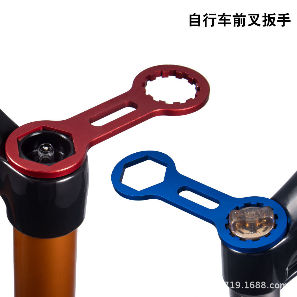 Viaron bicicleta de montaña tenedor delantero hombro llave Tenedor de aire cubierta superior desmontaje Herramienta hidráulica tenedor delantero herramienta de reparación