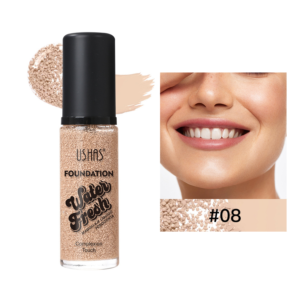 USHAS marca de acné duradera transfronteriza de larga duración corrector de color de trigo europeo y americano base líquida de burbujas al por mayor