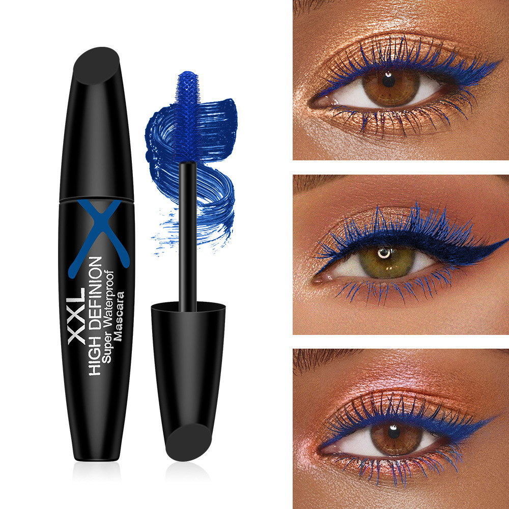 SHEDOES Cross-Border XXL Blue Paste Waterproof Elongación Rollo densa sin manchas fáciles de colorear máscara de color image 1