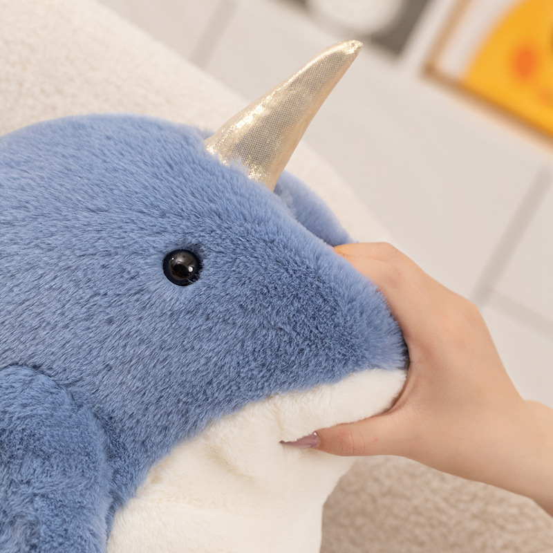 Caricatura animal marino playa muñeca pescador juguete de peluche unicornio cocina dorme almohada regalos de vacaciones