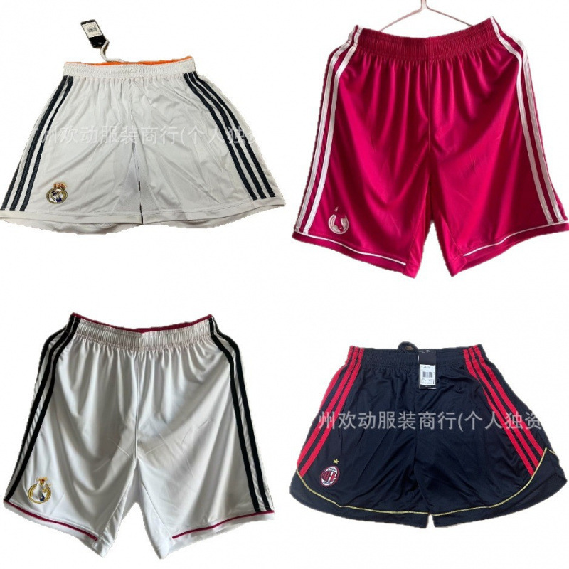 Retro Ac Royal Mba S Football Shorts Training Outer Commemorative Edition Casual Game Football Uniform One Piece Drop Shipping Classic