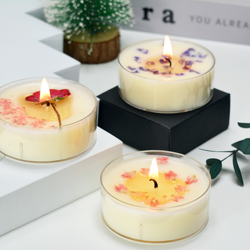 Scented Candle Home Textiles & Decor Type Simple Style Flower Plant Wax Scented Candle