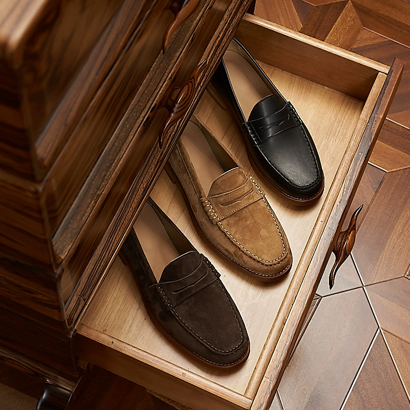 Юэши педали ленивые туфли мужские бархатные повседневные туфли с толстой подошвой