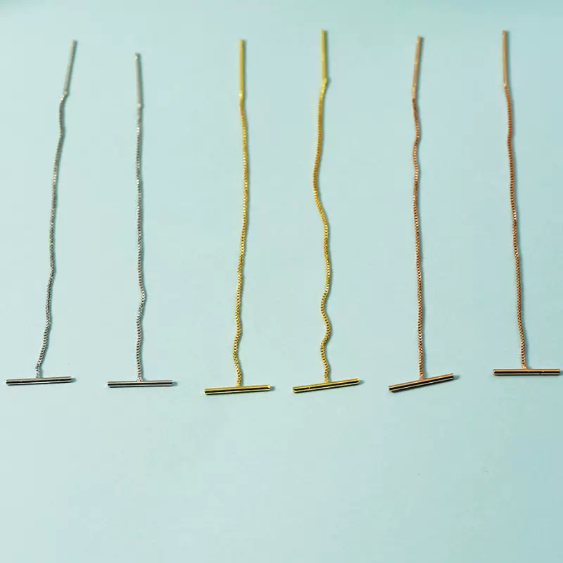 韩版一字耳线长款气质耳钉耳坠简约冷淡风2020新款百搭高级耳环女