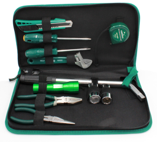 世达套装11件司机随车载工具组合套汽修汽保工具家用世达06011