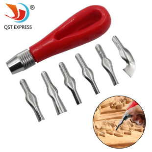 Creative Making Tools Printmaking Six-head Carving Knife Set Professional Art Tools Wood Carving Knife Combination Tools