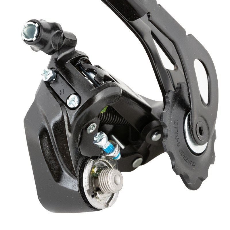 Bicicleta desviador trasero bicicleta de montaña 9 velocidades 27 velocidades posicionamiento trasero dial 370 aleación de aluminio accesorios de reparación de cambio de marcha