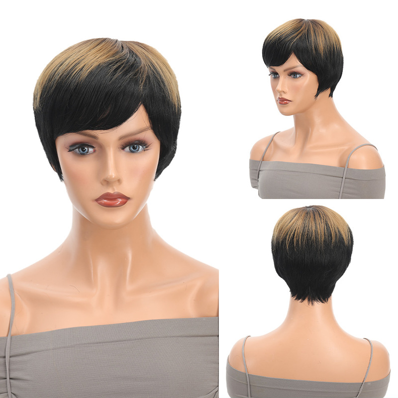 Fashion short headgear natural fluffy wig women short elf wig suitable for daily wear manufacturers wholesale