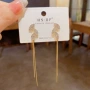 超闪显瘦独特简约耳坠