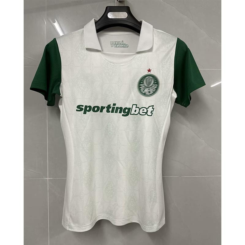 Camiseta de Fútbol del Palmeiras de Poliéster Personalizable y Manga Corta para Deportes