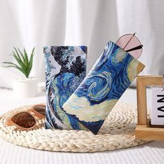 Van Gogh Oil Painting Eyeglass Case for Women, Sunglasses & Sun Visor Organizer – Portable, Pressure-Resistant, Auto-Closing Protective Cover for Men