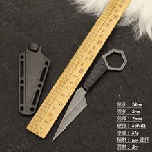 跨境专供热销颈刀迷你挂脖小刀战术刀EDCK鞘便携户外刀亚马逊新款