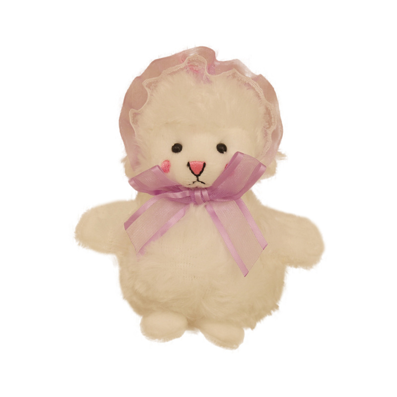 Blush Little Sheep Doll Llavero Colgantes Dibujos animados Peluches Muñecas Pareja Bolsos Colgantes Muñecas al por mayor