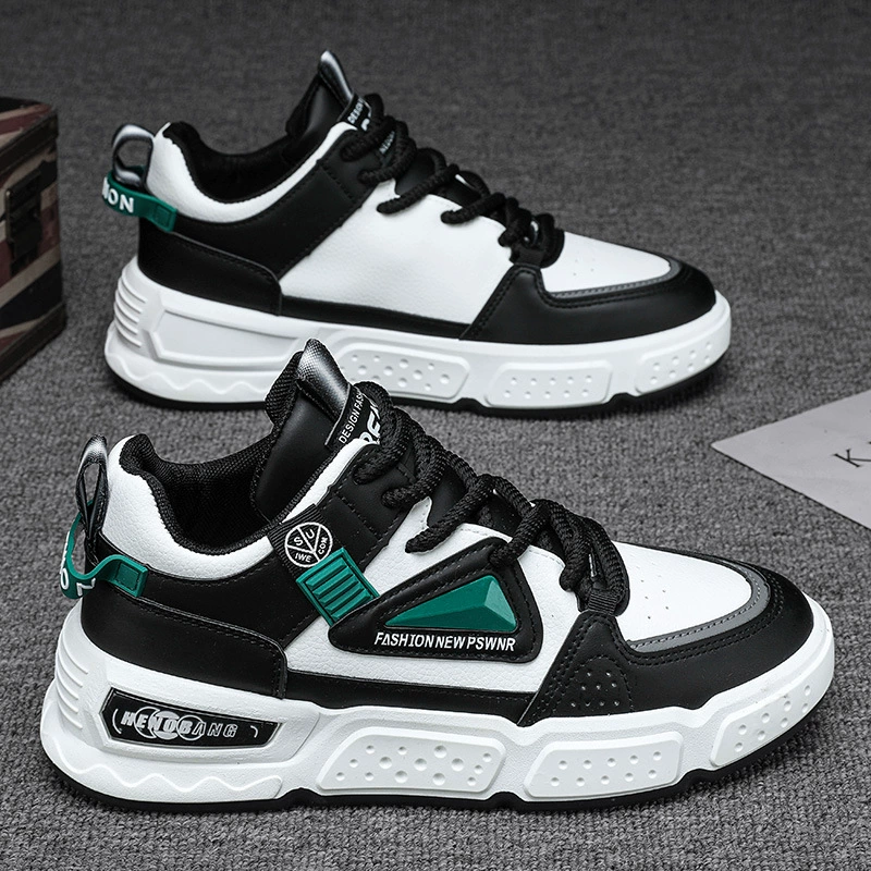 Мужские высокие кроссовки 2025: Новинка зимы, на толстой подошве, повседневные, модные, универсальные, нескользящие, для баскетбола и спорта