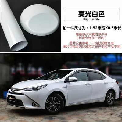 Automotive Film — Motorcycle Full Car Film Sticker - 03m-wide-by-05m-long-high-gloss-white