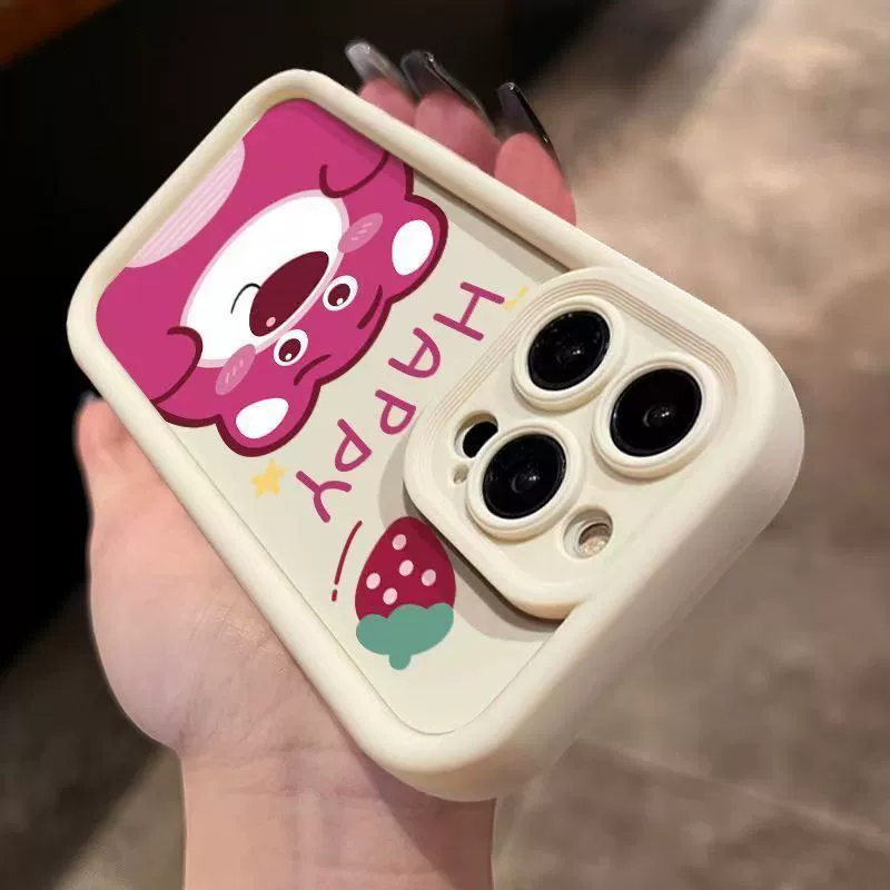 Подходит для Xiaomi 14PRO 13 12T Redmi Note13 13Pro мобильный телефон чехол Poco X6pro Strawberry Bear
