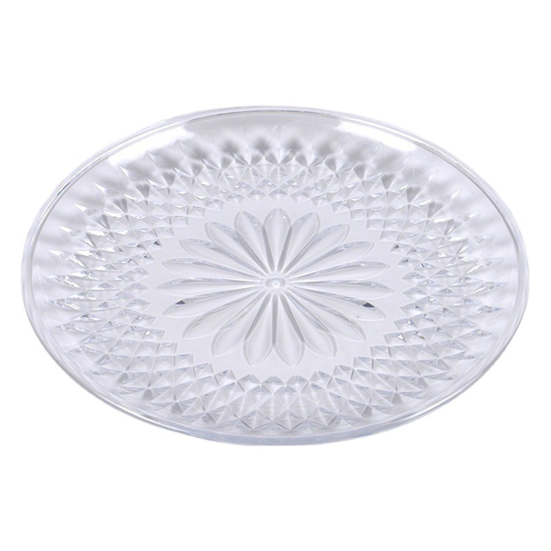 Acrylic fruit plate KTV special fruit plate plastic plate bar snack plate candy transparent dry creative home
