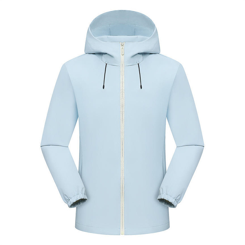 轻量化风衣定制薄款工作服印字logo秋冲锋衣单层定制刺绣连帽外套|undefined