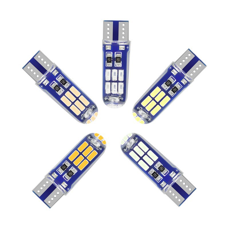 Luz de ancho LED de coche nuevo transfronterizo T10 4014 15led luz de matrícula T10 15smd