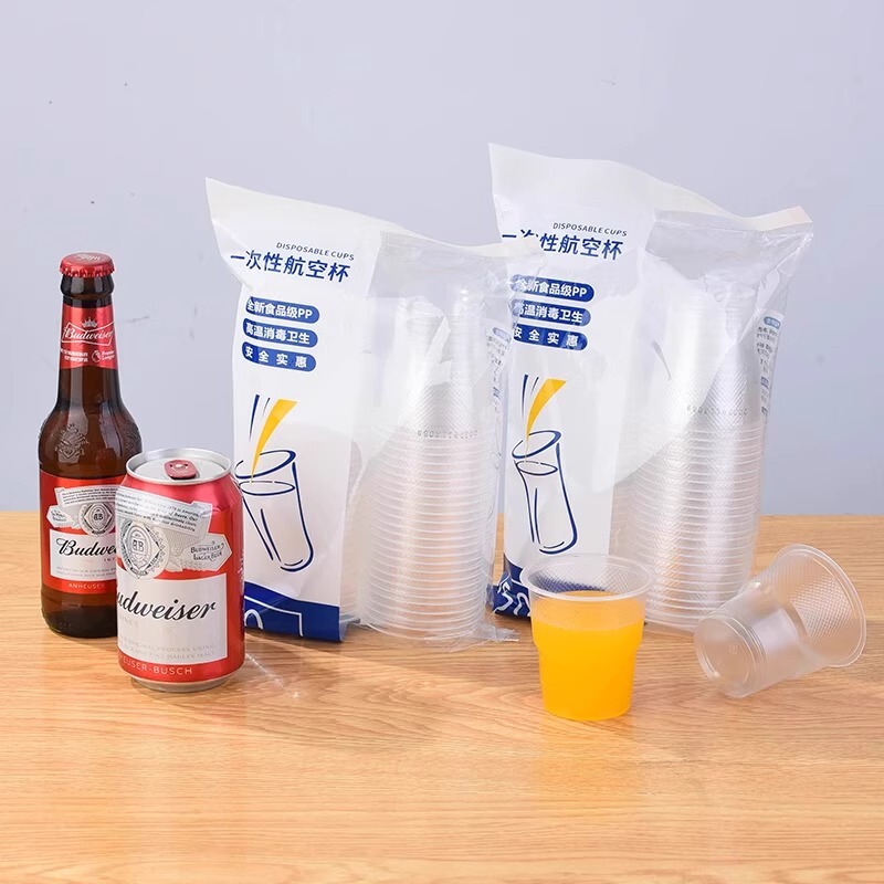 使い捨てカッププラスチック厚手家庭用エアカップゴムカップ透明飲料カップ商用カップ食品級|undefined