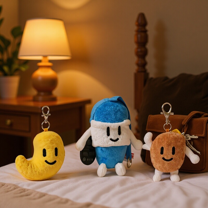 Fruit Series Plush Doll Keychain 4-Inch Doll for Claw Machines, Wedding Toss Dolls