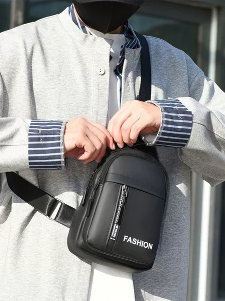 Cross-Border New Men's Chest Bag Oxford Cloth Multi-Functional Sports Outdoor Leisure Shoulder Bag Cross-Body Bag Men's Bag