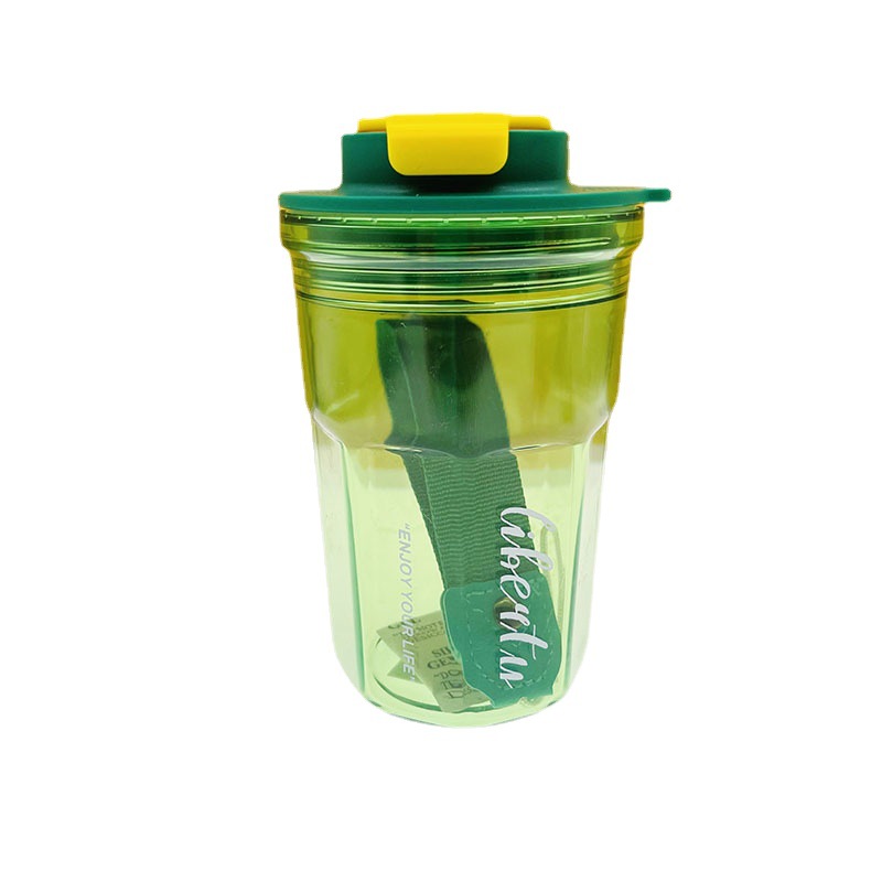 Fabricantes de tazas de cola de plástico de PC tazas de cola de frutas de palomitas de maíz una taza taza de cola taza de café doble