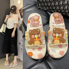 女生拖鞋夏季卡通防滑PVC塑料凉拖鞋居家室内可爱学生宿舍ins托鞋