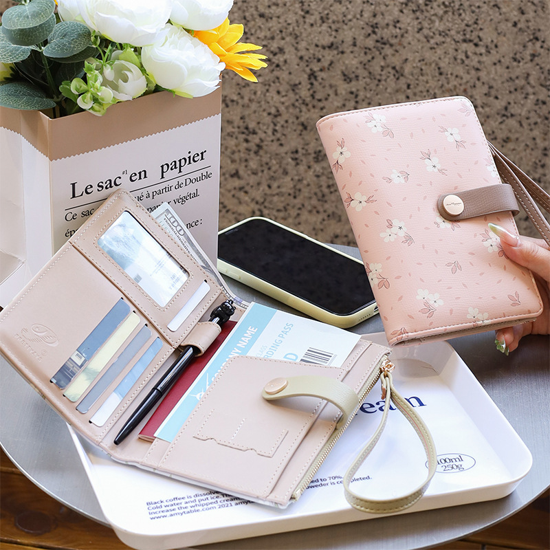 普瑞蒂新款女多功能兔印花收纳疫苗卡套证件护照包出国旅行护照夹