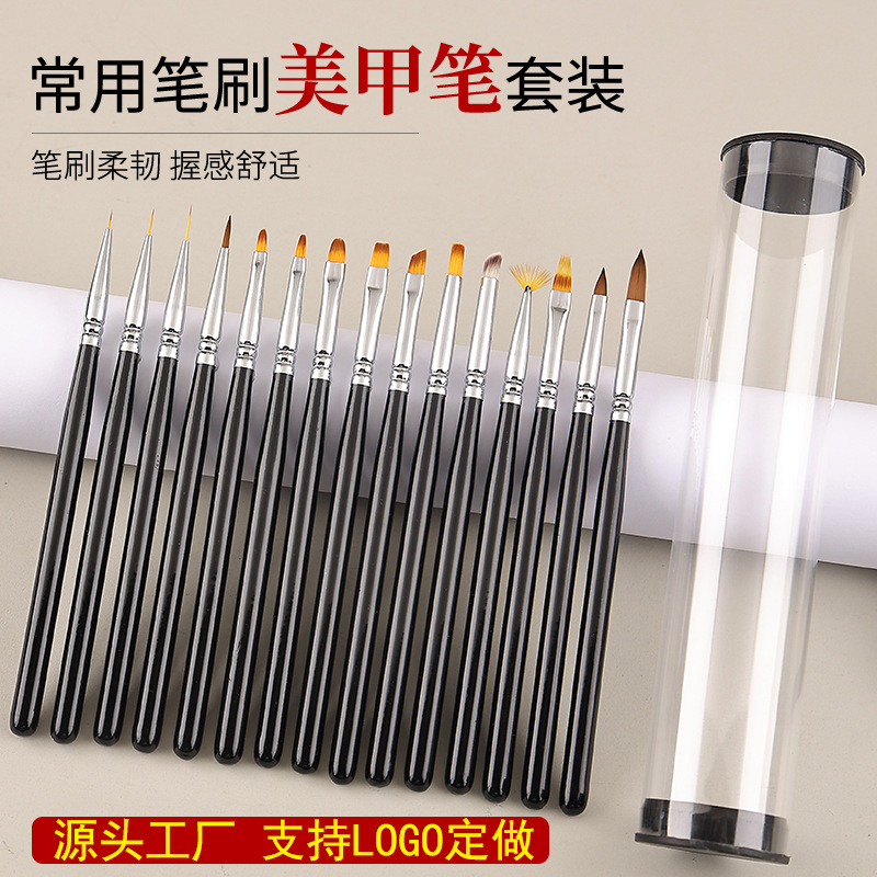 Japanese painted manicure brush for manicure