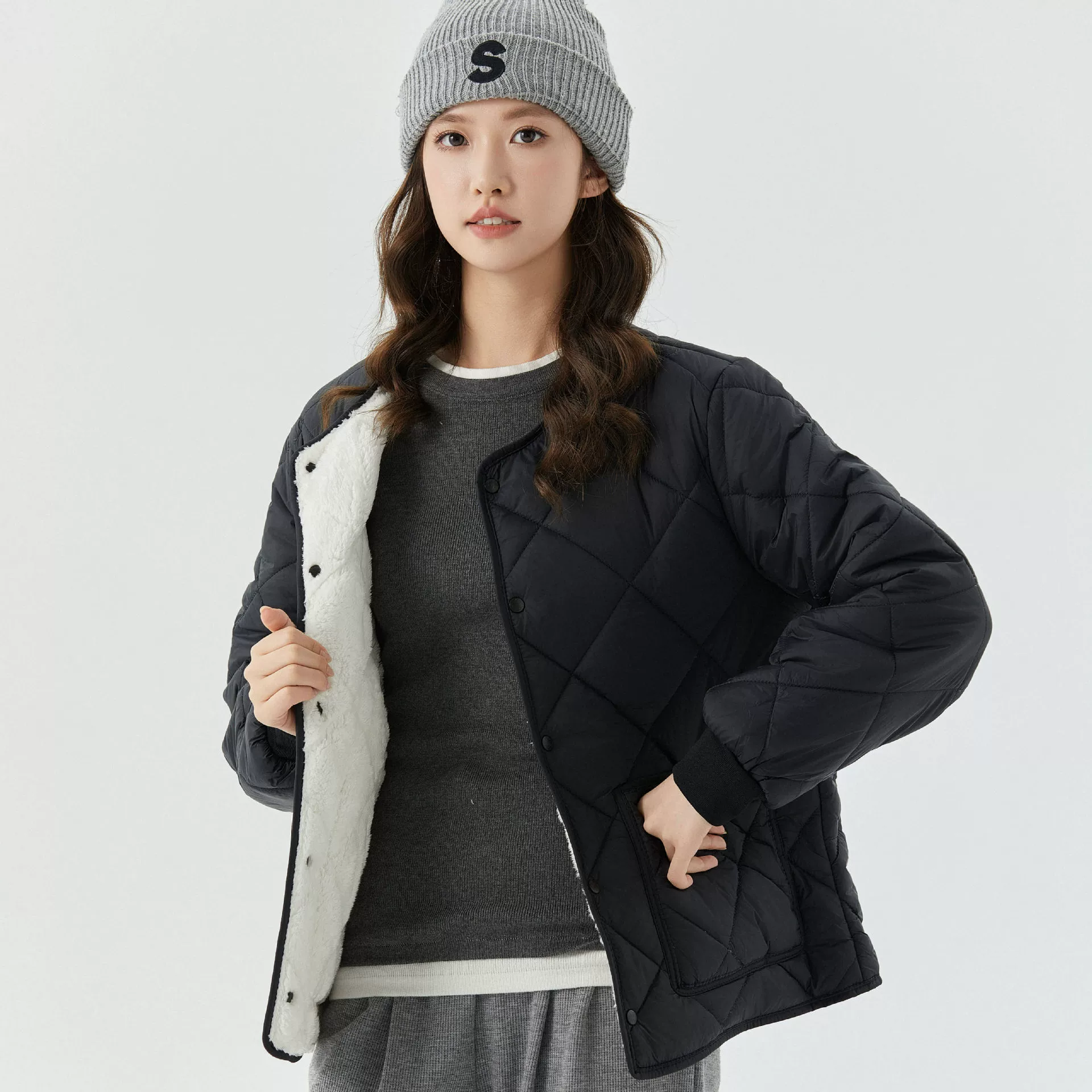 Оптовая Продажа с фабрики, зимние женские туфли плюс удобрение для увеличения утолщения, теплая куртка с хлопковой подкладкой и длинными рукавами, Женская куртка с хлопковой подкладкой, топ 2333