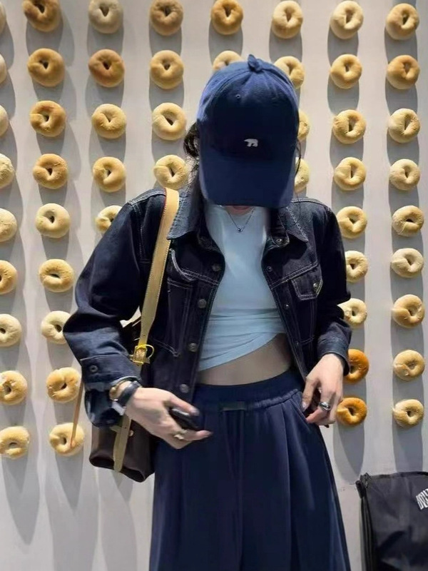 牛仔外套女春秋新款韩系复古百搭短款丹宁色气质长袖上衣休闲女款|undefined