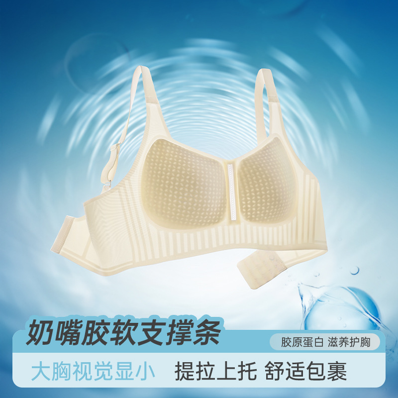 Soft Adhesive Nipple Pads, Ultra-Thin Collagen Full-Cover Large Coverage Starry Sky Cup Bra