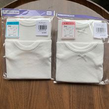 一包价新款出口日本透气吸汗柔软男女孩儿童春夏白色打底家居短袖