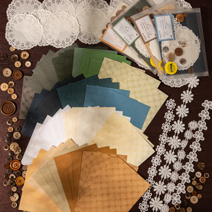 Beautiful Day Pain Bag Material Pack Lace Handmade Bag Series Tie Bag Material Pack Handbook DIY Background Decoration